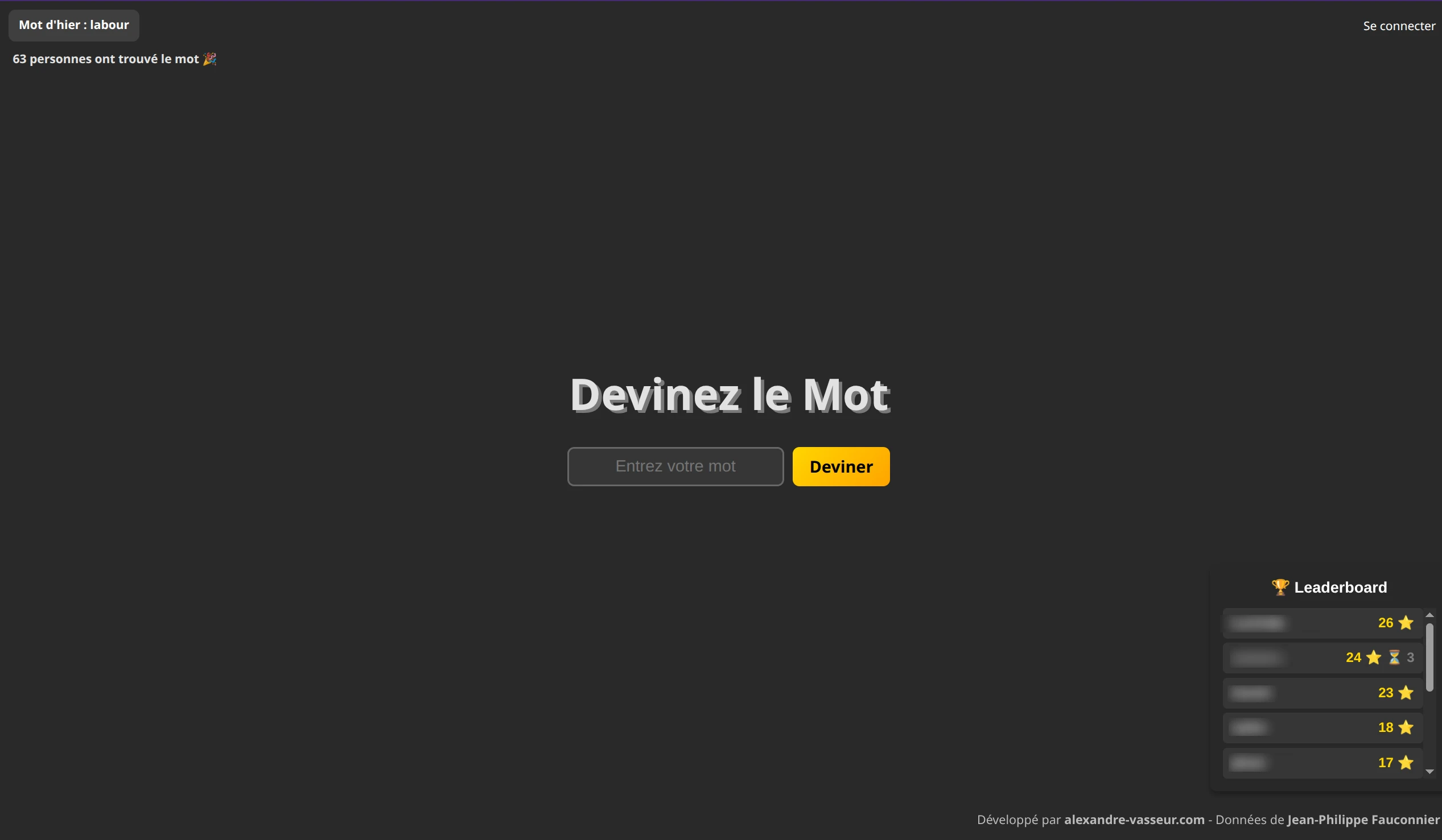 Devine le mot